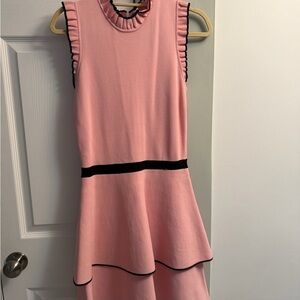 Parker Pink Ruffled Mini Dress